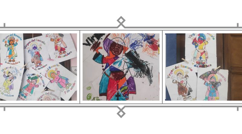 Virgen del Rosario niños